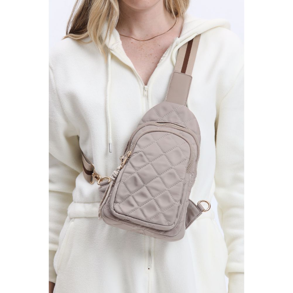 Ace Quilted Nylon Sling Backpack - Lightweight Crossbody Bag for Men & Women - Perfect for Travel, Hiking, and Everyday Use