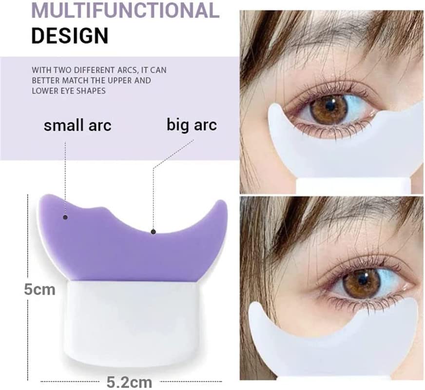 Professional Aishu Silicone Eye Makeup Stencils - Perfect Eyeshadow Shields for Beginners | Ideal for Mascara, Eyeliner & Eyeshadow Application | Great for Daily Makeup, Party Looks & Cosplay