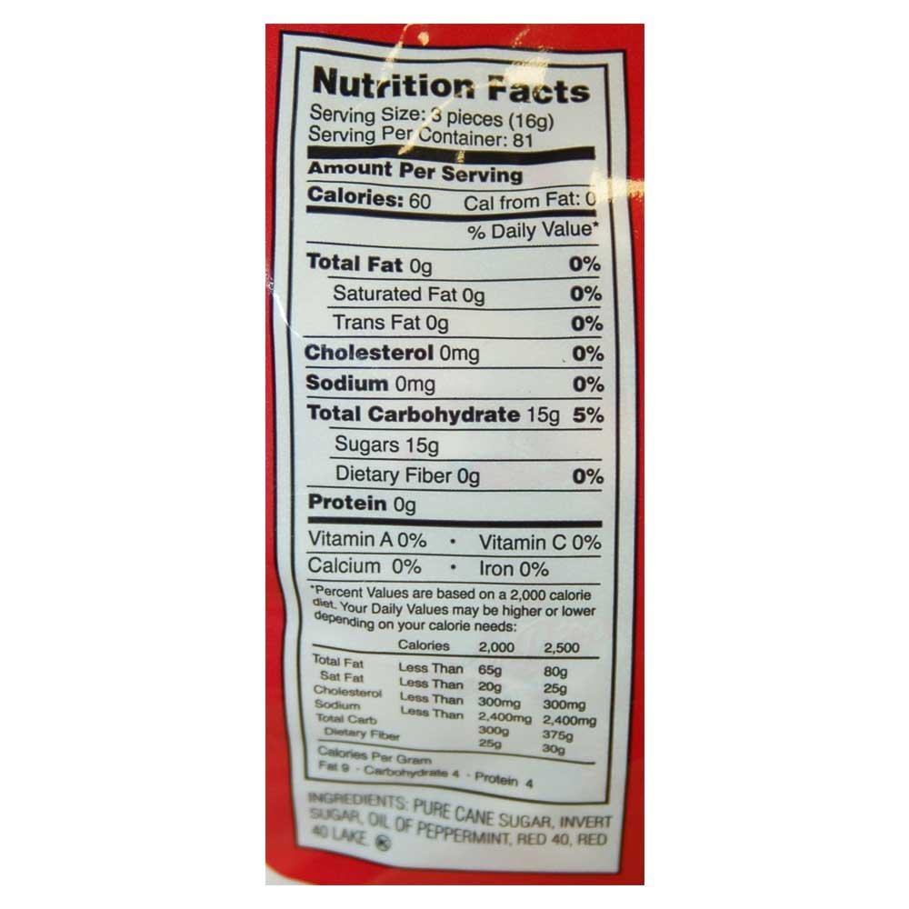 Premium Red Bird Soft Peppermint Candy Mints - Individually Wrapped Bulk Mints (46oz Bag, Case of 6) - Perfect for Office Snacks, Party Favors & Holiday Treats