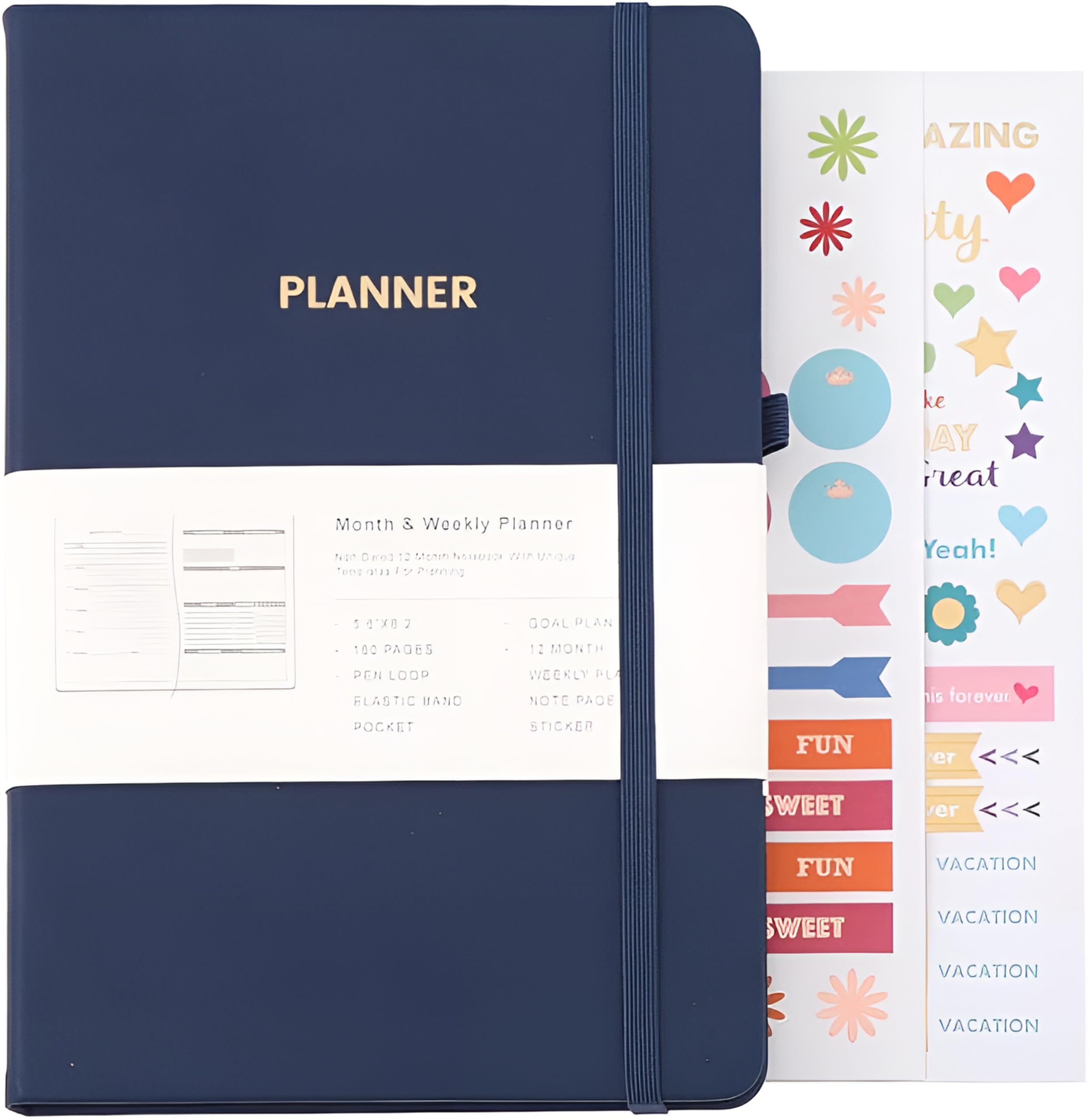 2024-2025 Undated Weekly & Monthly Planner - 5.6
