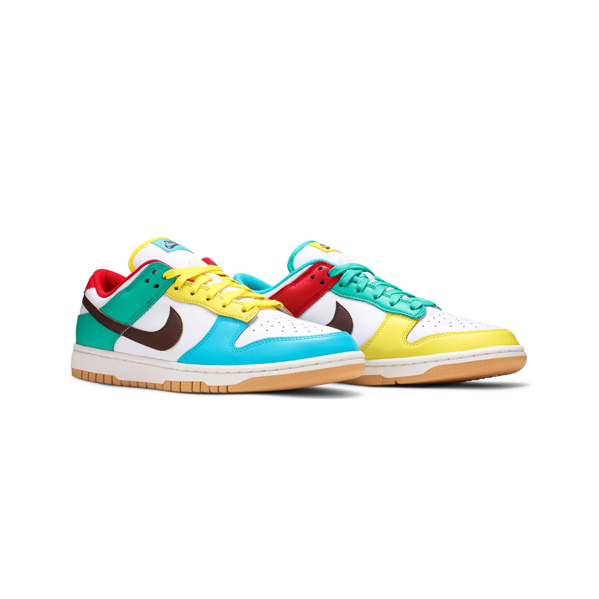 Nike Dunk Low SE 'Free 99 White' Sneakers - Men's/Women's Casual Basketball Shoes for Streetwear & Everyday Fashion