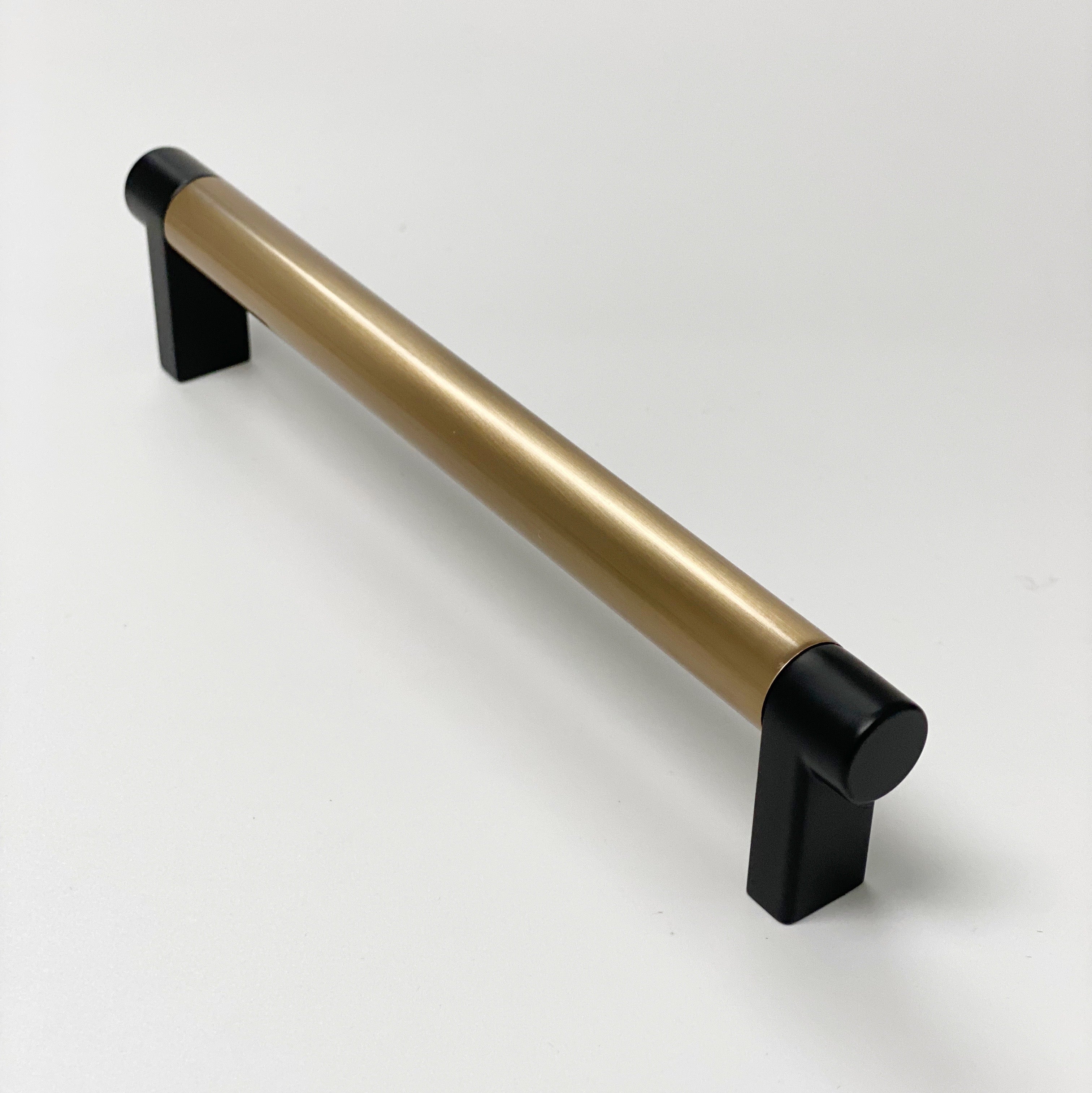 Smooth Select Black and Champagne Bronze Dual Finish Cabinet Knobs and Pulls - Elegant Hardware for Kitchen, Bathroom & Furniture Upgrade