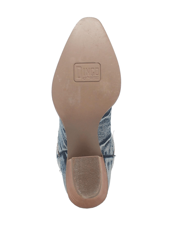 Dingo DI950 BL Women's Y'all Need Dolly Western Fashion Boots in Denim Blue - Perfect for Country Dancing, Rodeos & Casual Wear