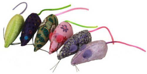 Premium Catnip-Infused Real Fur Mice Cat Toy - 1.25 Inch Small Rodent-Shaped Kitten Plaything for Indoor Cats - Perfect for Playtime, Training & Interactive Bonding Sessions