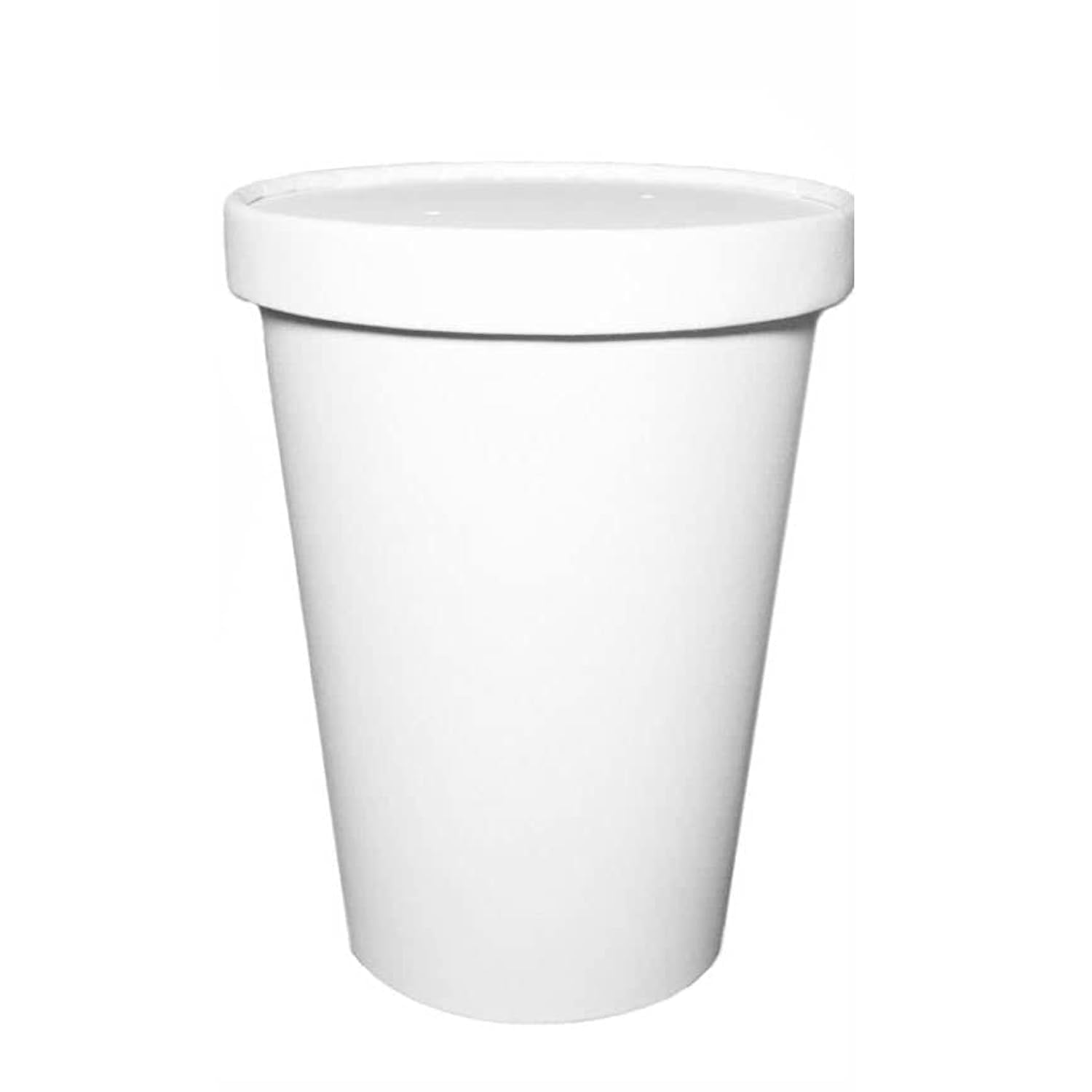 Disposable White Paper Soup Containers with Lids - 26oz Microwavable & Freezer Safe Food Storage Bowls - Eco-Friendly Takeout Containers for Ice Cream, Frozen Yogurt, Desserts - Perfect for Parties, Catering & Restaurant To-Go Orders (25-Pack)