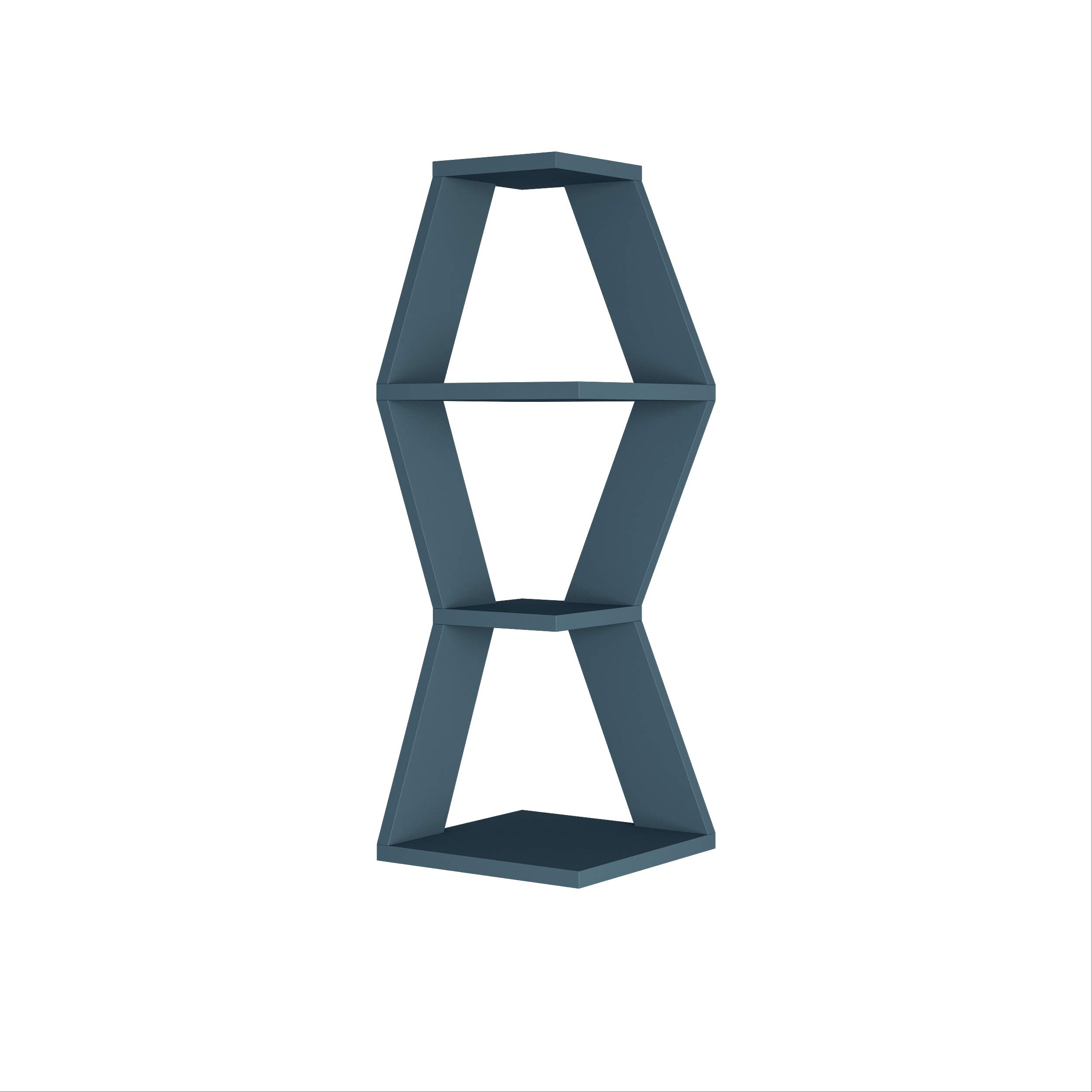 Modern Petrol Blue Wall Shelf - 33.86