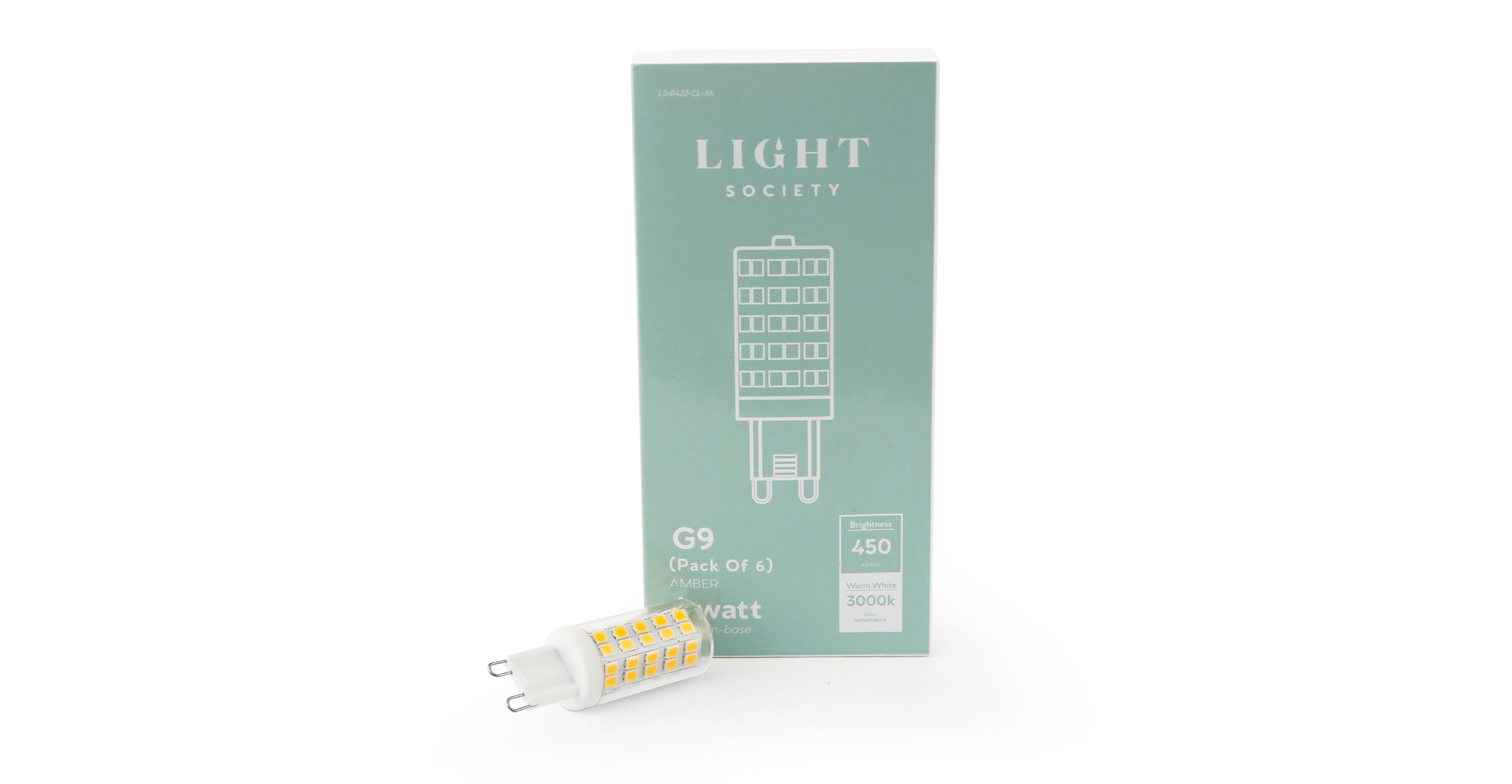 Vita G9 40W Equivalent 4W LED Light Bulb - Energy Saving Dimmable Mini Bulb for Chandeliers, Ceiling Fans, and Decorative Lighting