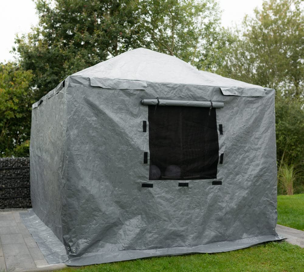 Sojag 12' x 16' Universal Winter Cover for Gazebos & Outdoor Sun Shelters - Waterproof Protection for Patio, Garden, and Backyard Use