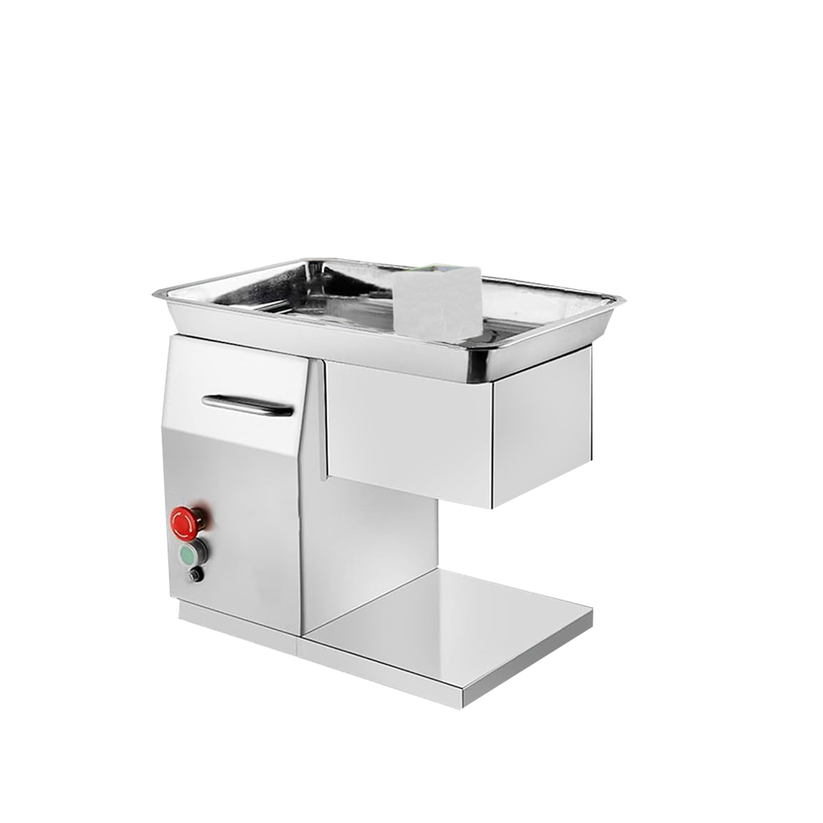 Commercial 4mm Meat Slicer Machine - Stainless Steel Heavy Duty 550lb/h Meat Cutter for Restaurant & Kitchen Use - QX Chimney Type - Perfect for Deli, Butcher Shop & Food Processing