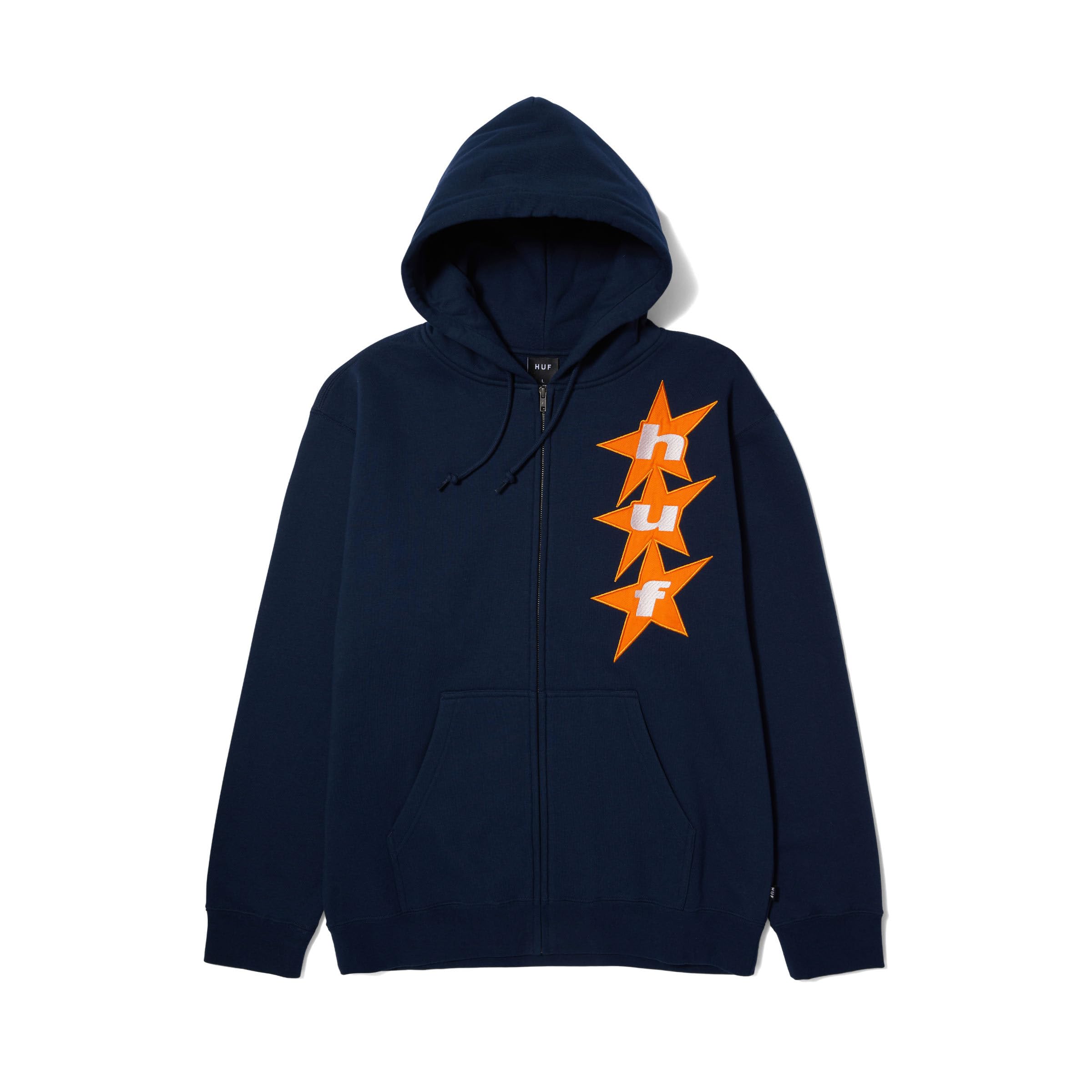 HUF All Star Full Zip Hoodie Sweatshirt for Men & Women | Comfortable Streetwear Pullover | Perfect for Casual Outfits, Gym & Outdoor Activities