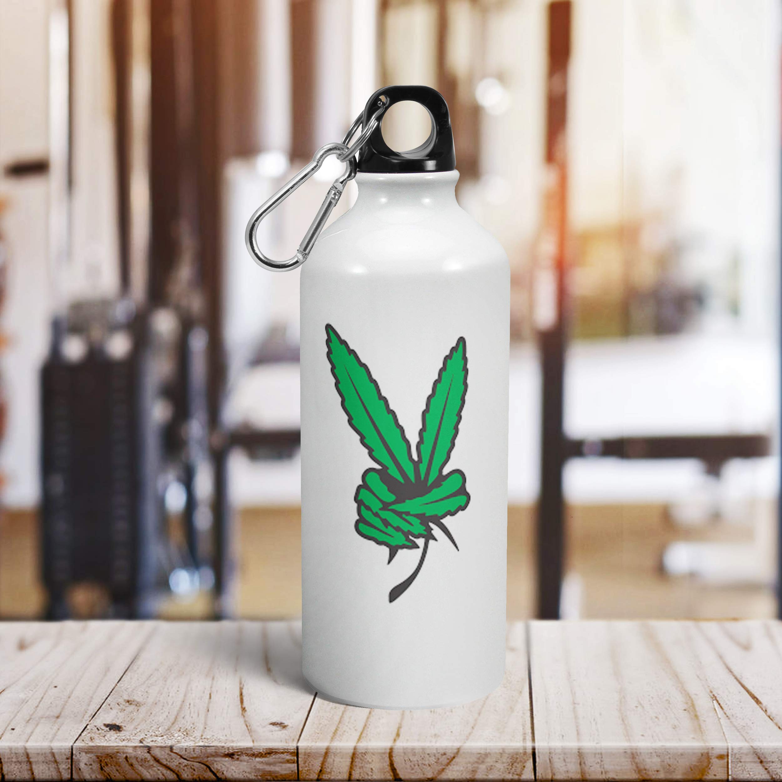 Tee Mafia® Weed Gym Printed Sipper Bottle - 600ml Insulated Water Bottle for Gym, Hiking & Stoner Lifestyle - Multicolor Leakproof Sports Bottle Inspired by Wiz Khalifa & 