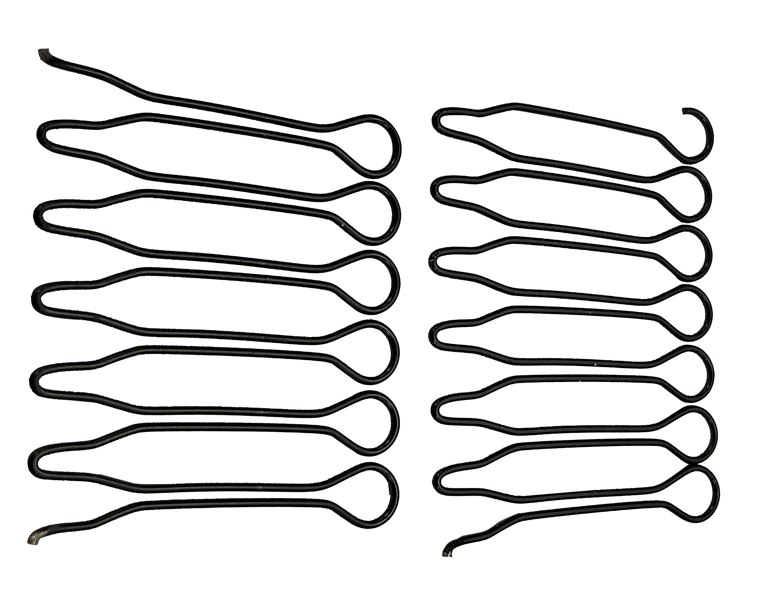 12 Pack Black Stretchable Invisible Hair Clips - Comb Shape Hairpins for Buns, Ponytails & Updos | DIY Hairstyles Accessories | Secure Hair Hold for Workout, Office & Daily Use | Time-Saving Spin Hair Pins for Women