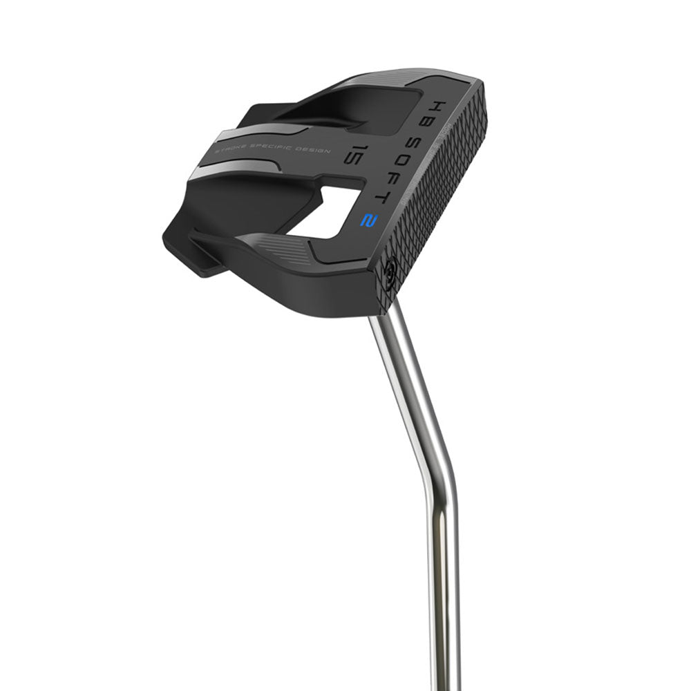 Cleveland Huntington Beach Soft 2 Black Men's Right Handed Golf Putter 15 OS - Perfect for Improving Your Short Game on the Greens