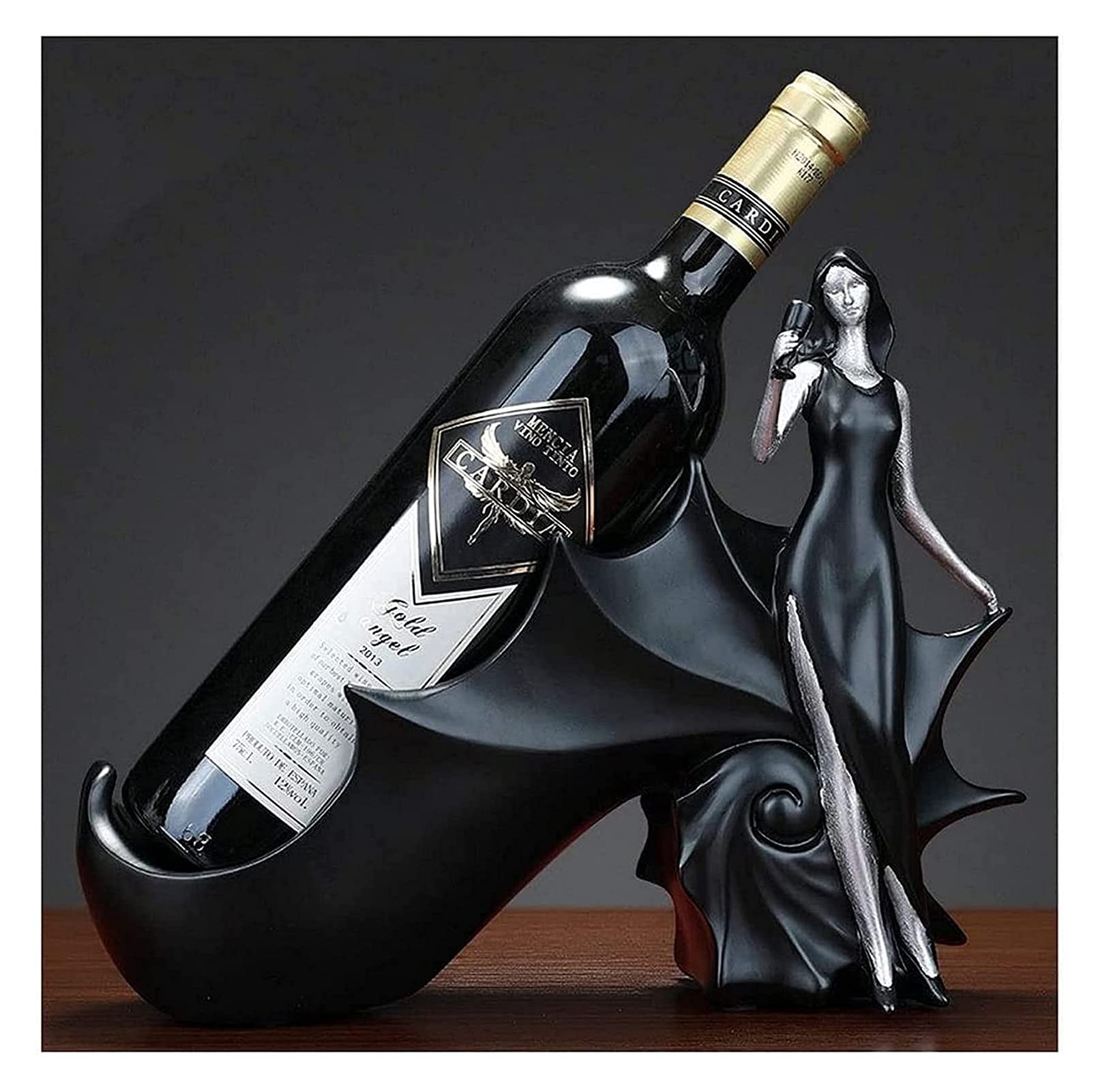 Handmade Resin Wine Rack - Elegant Home Bar & Kitchen Accessory, Decorative Wine Holder for Girls, Miniature Craft Shelf (Color B) - Perfect for Dining Room, Kitchen Counter, Bar Decor & Gift Giving