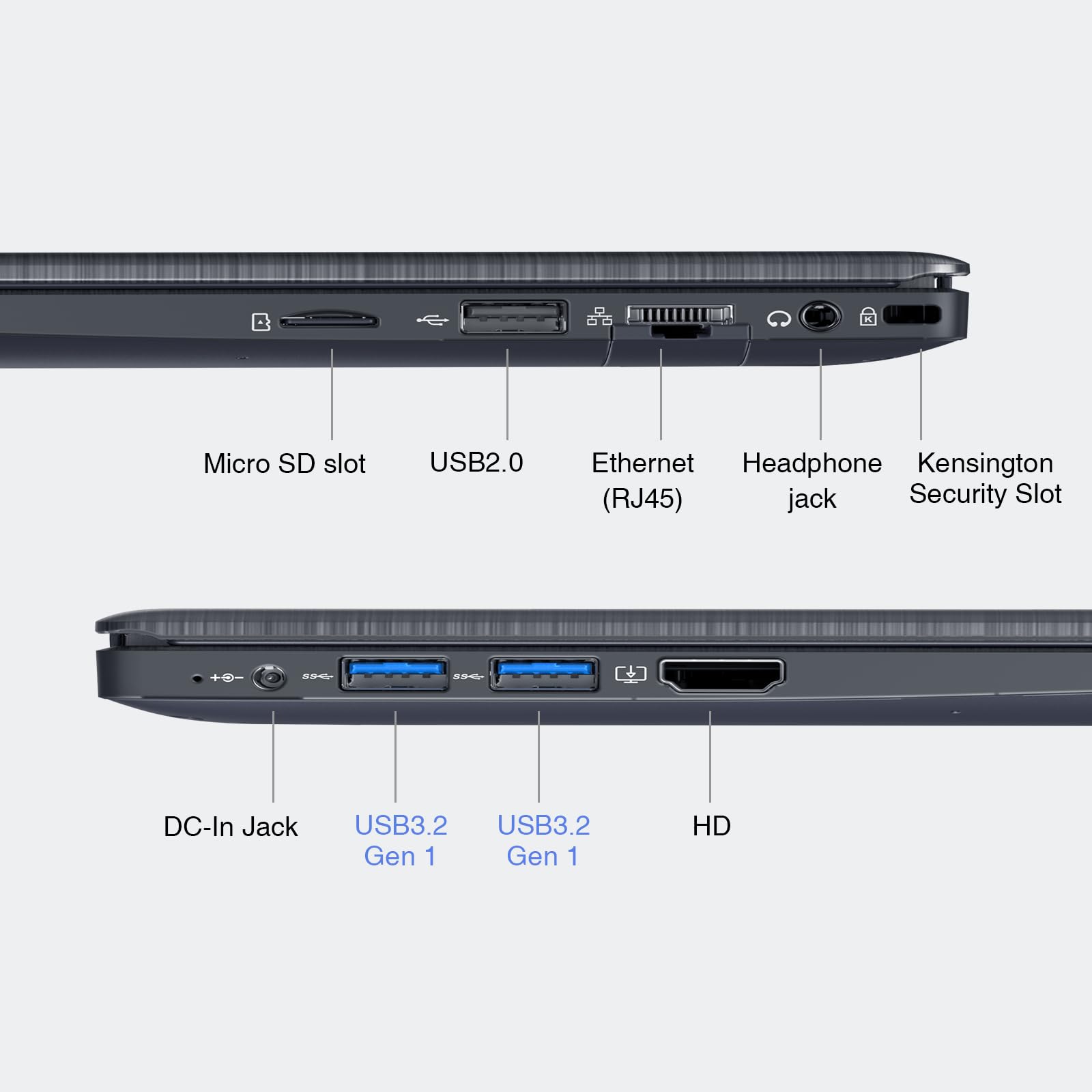 14 Inch FHD Laptop Computer - 8GB DDR4 RAM, 256GB SSD, Intel Celeron J4005 Processor, Windows 11, Thin & Light Notebook with 2.4G/5G WiFi & Bluetooth 5.1 - Perfect for Work, Study & Travel
