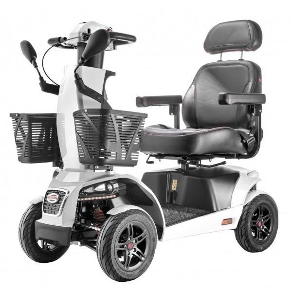 FreeRider USA FR1 4 Wheel Heavy Duty Mobility Scooter for Adults - 500 lbs Weight Capacity - Electric Powered Wheelchair for Indoor & Outdoor Use - Ideal for Shopping, Travel, and Daily Mobility Assistance