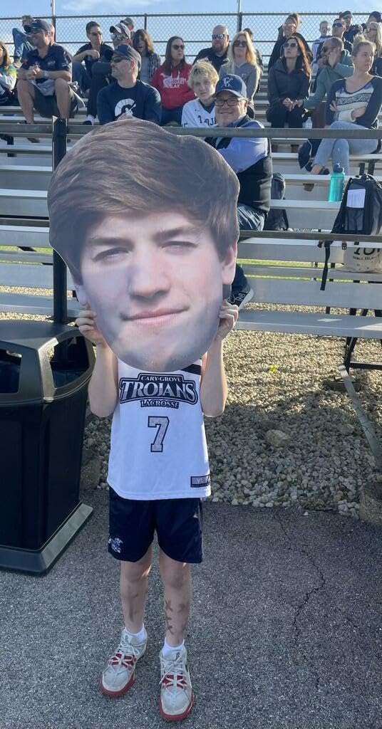 Custom Giant Big Heads Yard Signs - Outdoor Lawn Decorations for Sports Events (Set of 3 with 2 Stakes Each) | Perfect for Football Tailgates, Birthday Parties & Team Spirit Celebrations