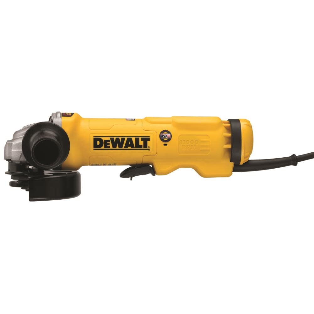DEWALT 4-1/2 to 5-Inch Angle Grinder with Paddle Switch (DWE43114N) - Heavy Duty Metal Cutting, Grinding & Polishing Tool for Construction, Welding & DIY Projects