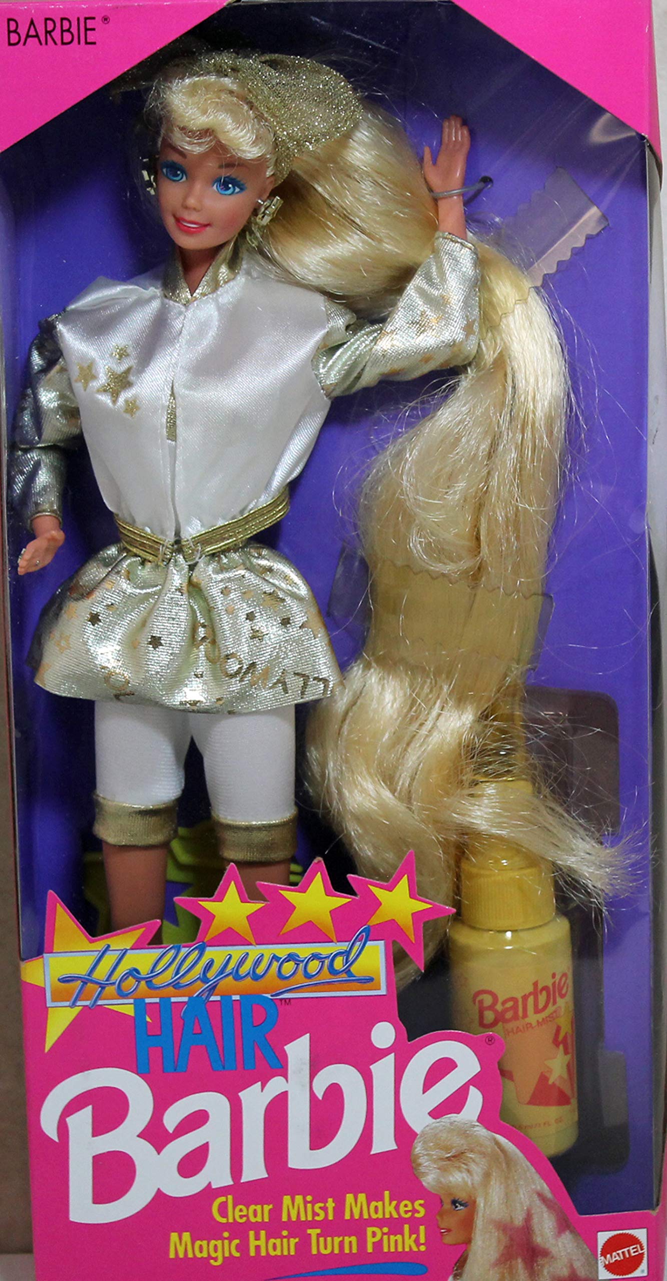 Vintage 1992 Barbie Hollywood Hair Doll - Collectible Toy for Display