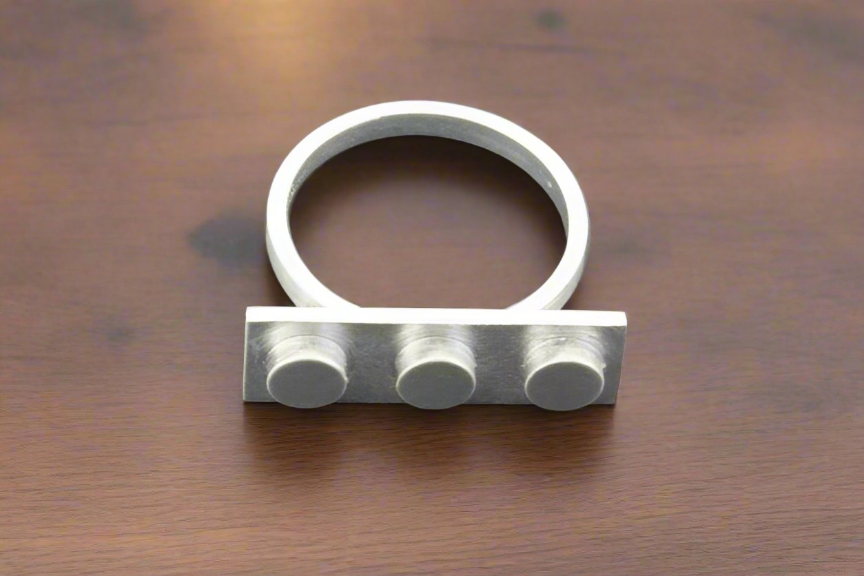 Sterling Silver Lego Ring - Unique Custom Jewelry for Lego Fans & Collectors - Perfect Gift for Birthdays, Anniversaries & Special Occasions