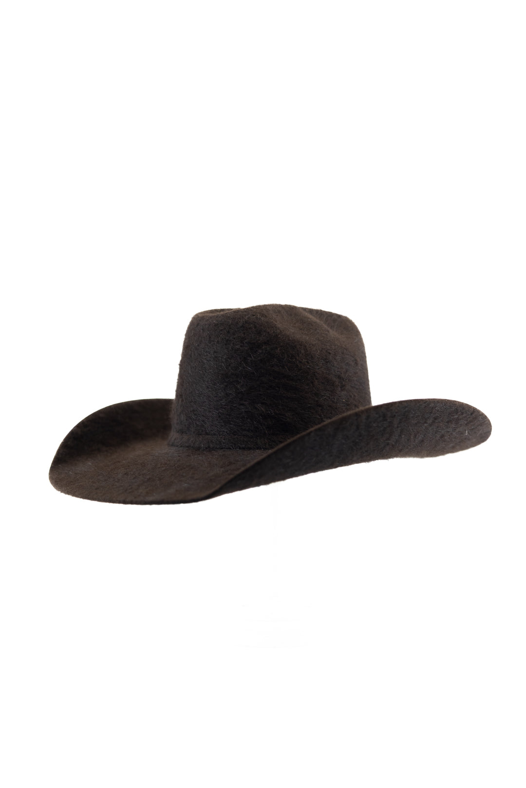 Rock'em 10X Chocolate Grizzly Fur Open Crown Felt Cowboy Hat for Men - Western Rodeo Rancher Style - Perfect for Country Music Festivals, Rodeos & Outdoor Adventures