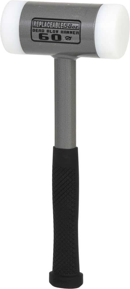 KS TOOLS 1670g Recoil-Free Soft Faced Hammer - Non-Marring, Shock Absorbing for Auto Repair, Woodworking & Metalworking Projects