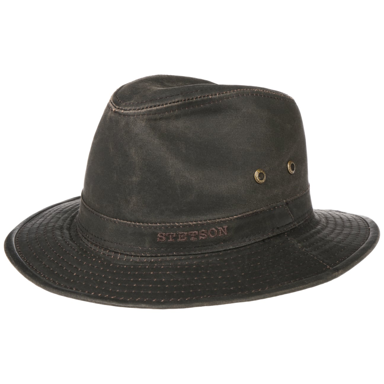 Stetson Ava Cotton Traveller Hat - Women's Summer Wide Brim Sun Hat for Beach, Travel & Outdoor Activities
