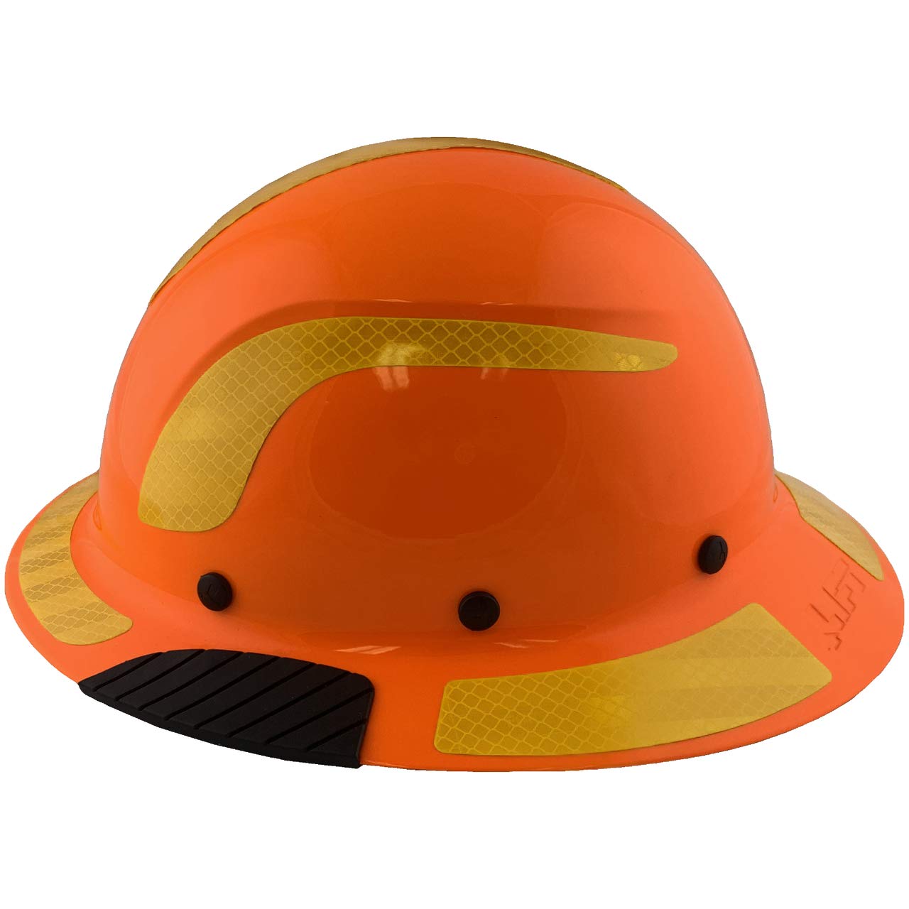 Fiberglass Composite Full Brim Safety Helmet - ANSI Certified Hi-Viz Orange Hard Hat with Reflective Decals & Tote Bag - Ideal for Construction, Industrial Work & Outdoor Safety