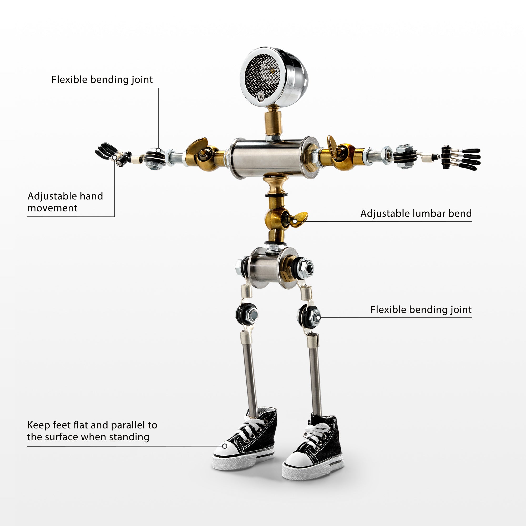 Cyberpunk Robot-Shaped LED Table Lamp - 19