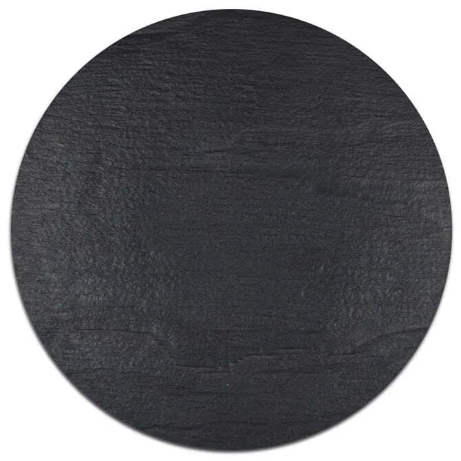 Comatec Faux Slate Round Dish – Elegant Stoneware Serving Platter for Appetizers, Cheese & Desserts | Perfect for Dinner Parties, Weddings & Home Decor