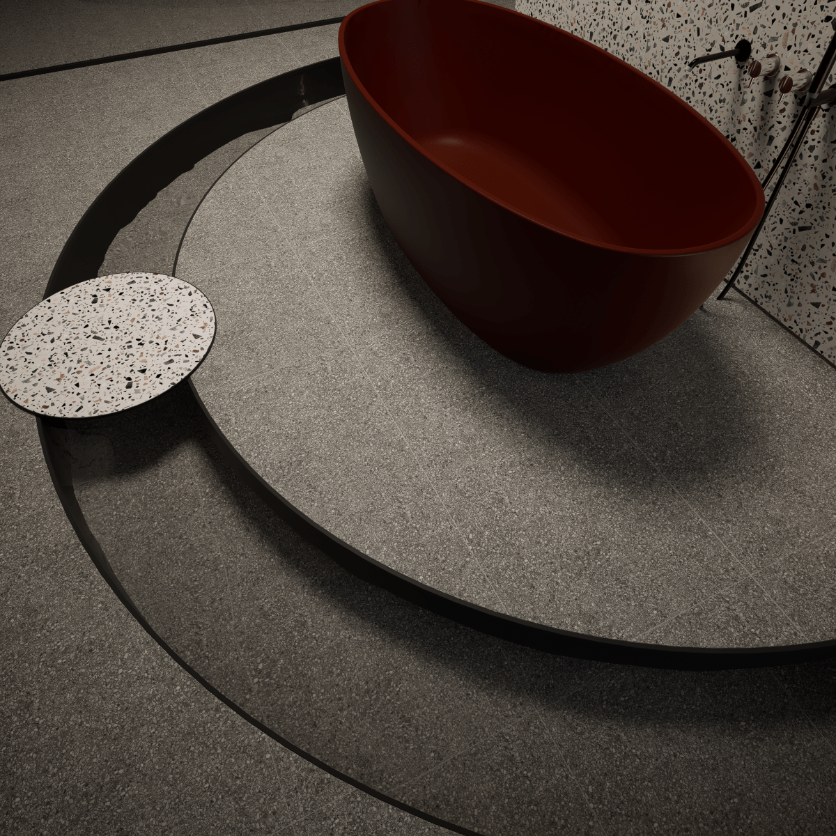 32x32 Inch Matte Rectified Porcelain Tile - Durable & Stylish Flooring for Living Room, Kitchen, Bathroom, and Commercial Spaces