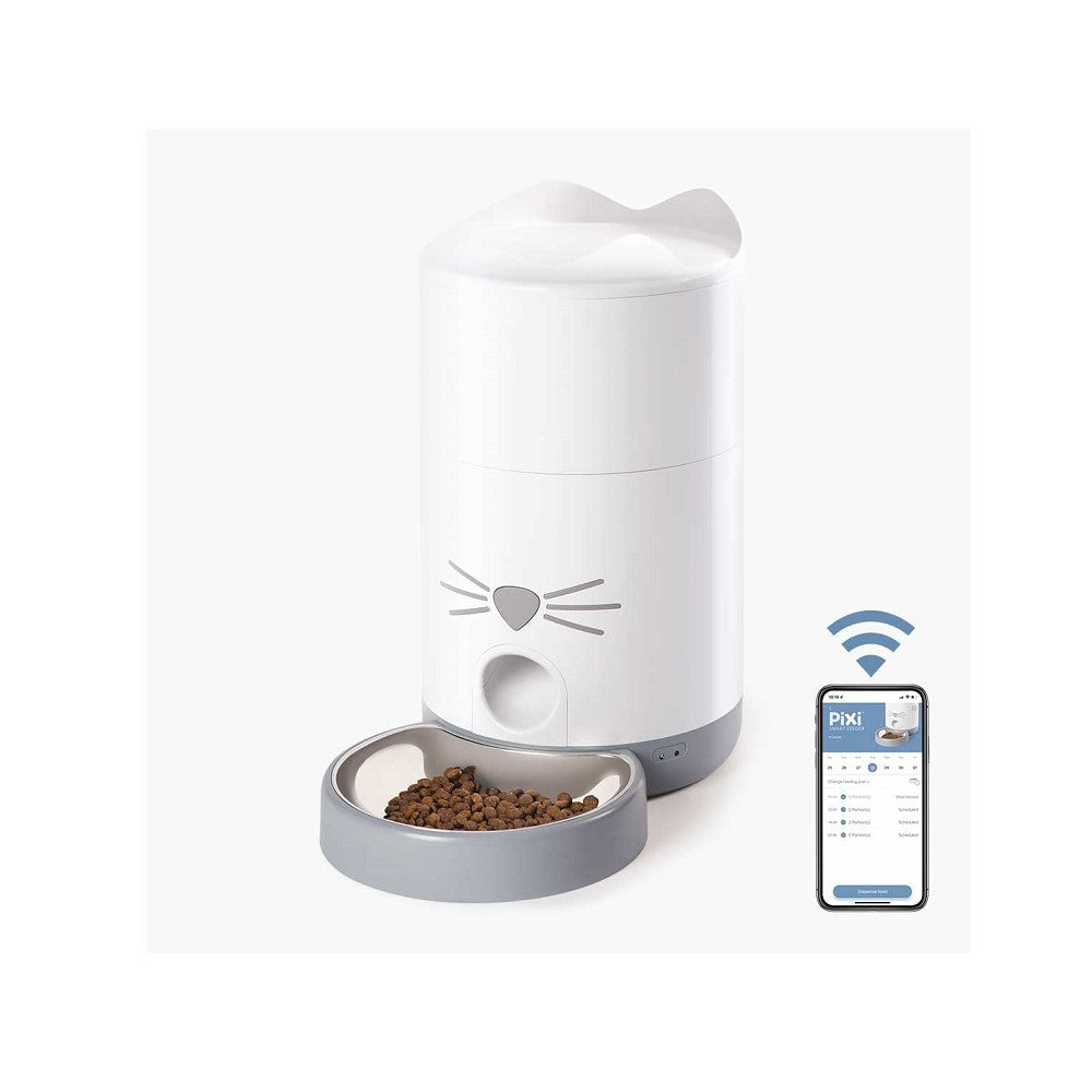 Pixi Smart Feeder - Automatic Pet Food Dispenser with Timer & Portion Control | Perfect for Cats & Dogs at Home or Travel | Keep Your Pet Fed While You're Away