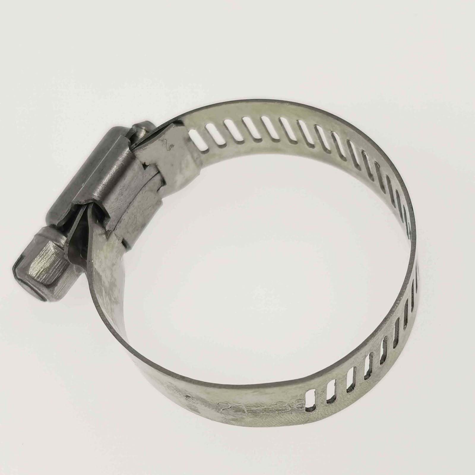 304 Stainless Steel Adjustable Worm Gear Hose Clamps (21-38mm/0.8-1.5 Inch) - 4PCS for Radiator, Pipe & Automotive Applications - Corrosion Resistant Heavy Duty Clamps for Plumbing, HVAC & DIY Projects