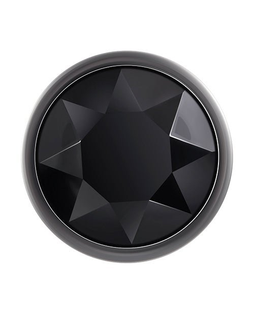 Black Gem Anal Plug - Small Size for Comfort & Discretion - Perfect for Solo Play & Couples' Intimate Moments