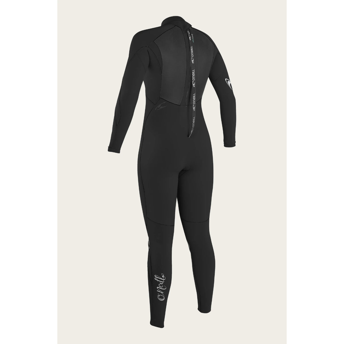 O'Neill EPIC CT Back Zip Wetsuit for Women - Size 8S - 4/3mm Neoprene - Repaired Black Surfing Wetsuit | Perfect for Surfing, Diving & Water Sports