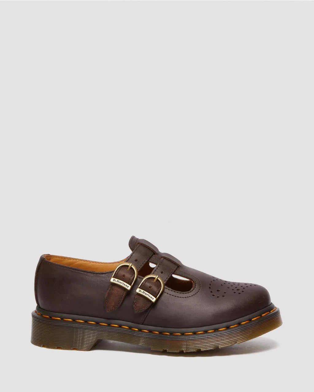 8065 Mary Jane Dark Brown Crazy Horse Women's Shoes - Comfortable & Stylish for Work, Casual & Everyday Wear