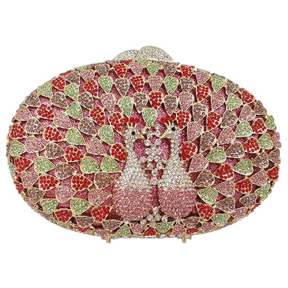 Luxury Rhinestone Wedding Clutch Purse for Women - Elegant Evening Bag with Chain Strap - Perfect for Bridal Party, Prom & Formal Events