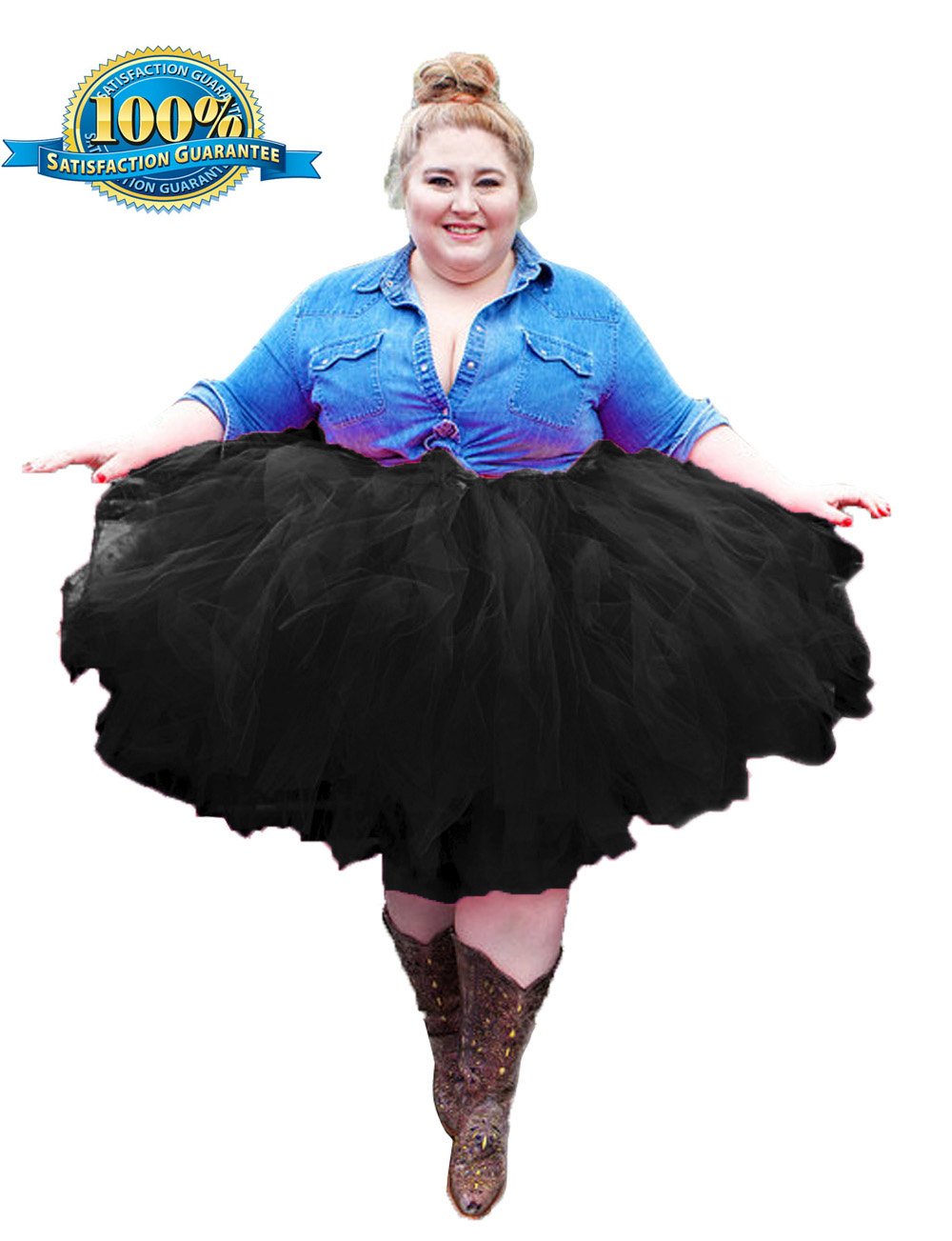 Plus Size Women's Tulle Tutu Skirt - Elegant & Flowy A-Line Skirt for Women, Any Color Available - Perfect for Ballet, Dance Recitals, Weddings & Special Occasions