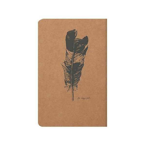 Clairefontaine Flying Spirit Notebook - Kraft Cover, 110x170mm, Premium Writing Journal for School, Office & Travel, Perfect for Note-Taking, Sketching & Daily Planning