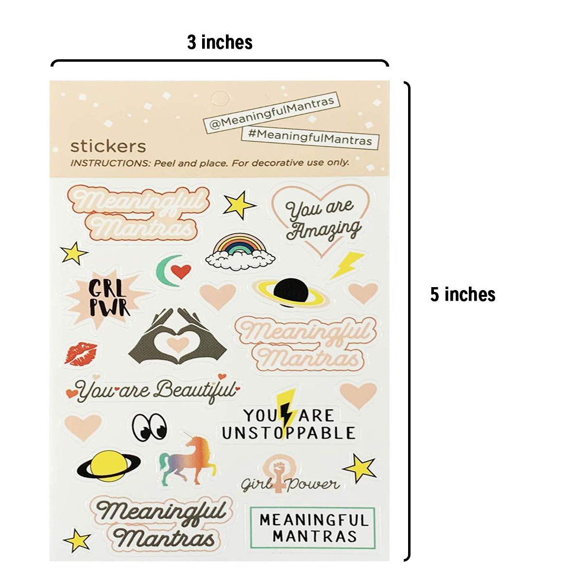 Colorful Planner Stickers Set of 3 - Cute Calendar Stickers, Laptop & Water Bottle Decals - Perfect for Bullet Journaling, School Supplies & DIY Craft Projects