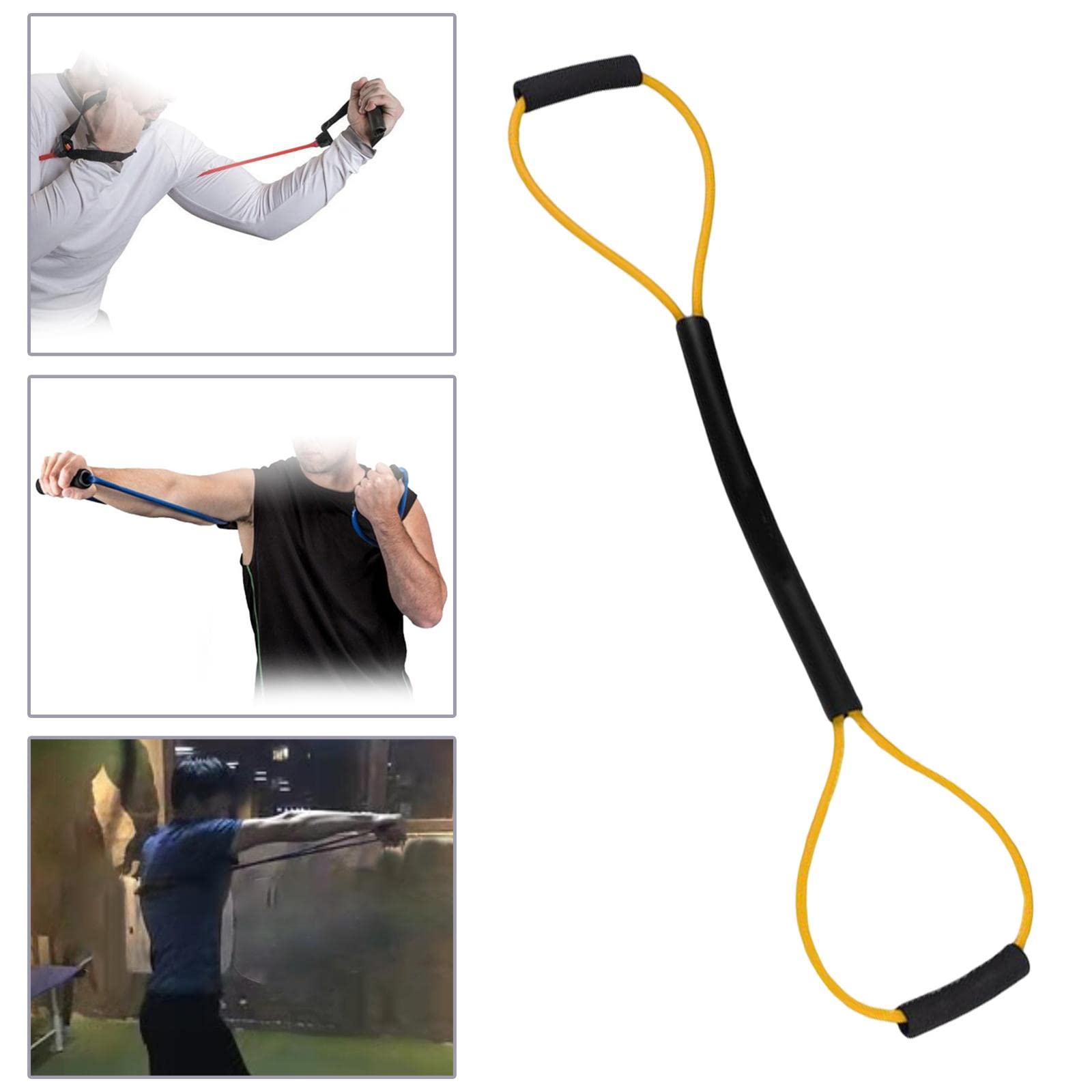 B Baosity Exercise Resistance Bands with Comfort Handles - Strength Training Tension Ropes for Women, MMA, Shadow Boxing & Indoor Fitness - Perfect for Home Workouts, Yoga & Cross Training
