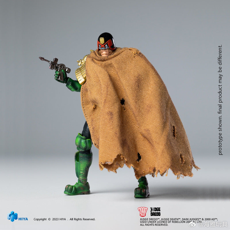 1/18 HIYA 4-Inch Action Figure - Exquisite Mini Series Cursed Earth Judge Dredd Collectible Toy for Display & Play | Perfect for Comic Fans & Collectors