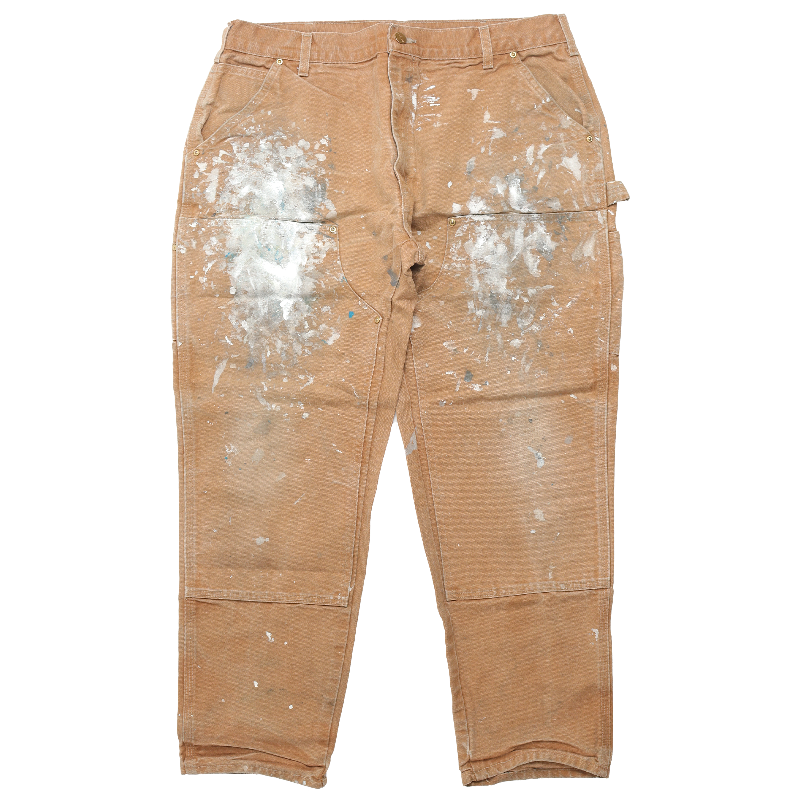 Vintage 1990s Work Pants for Men - Durable Cotton Cargo Pants with Multiple Pockets | Perfect for Construction, Outdoor Work & Casual Wear