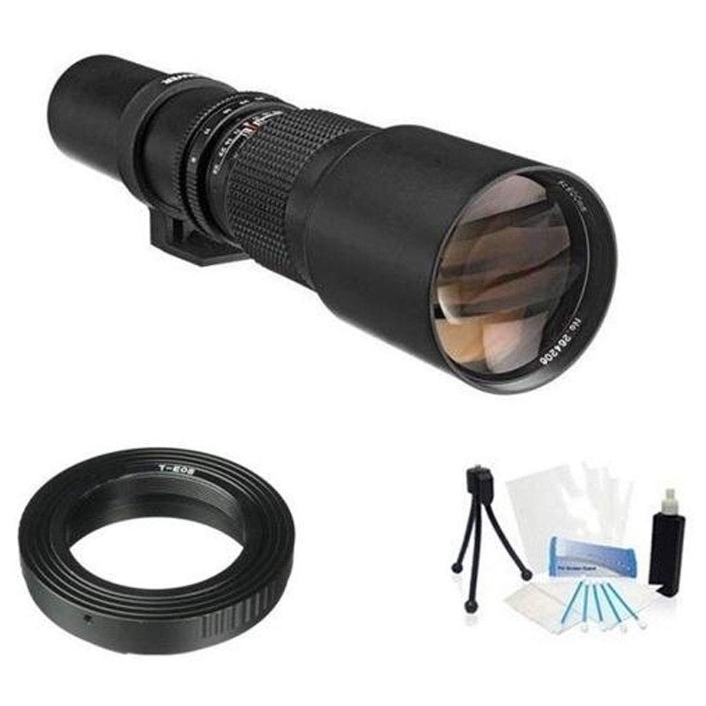Vivitar 500mm f/8 Telephoto Lens for Canon EOS DSLR Cameras - Compatible with Rebel SL1, T5i, T3i, 5D, 7D & More - Perfect for Wildlife, Sports & Long-Distance Photography