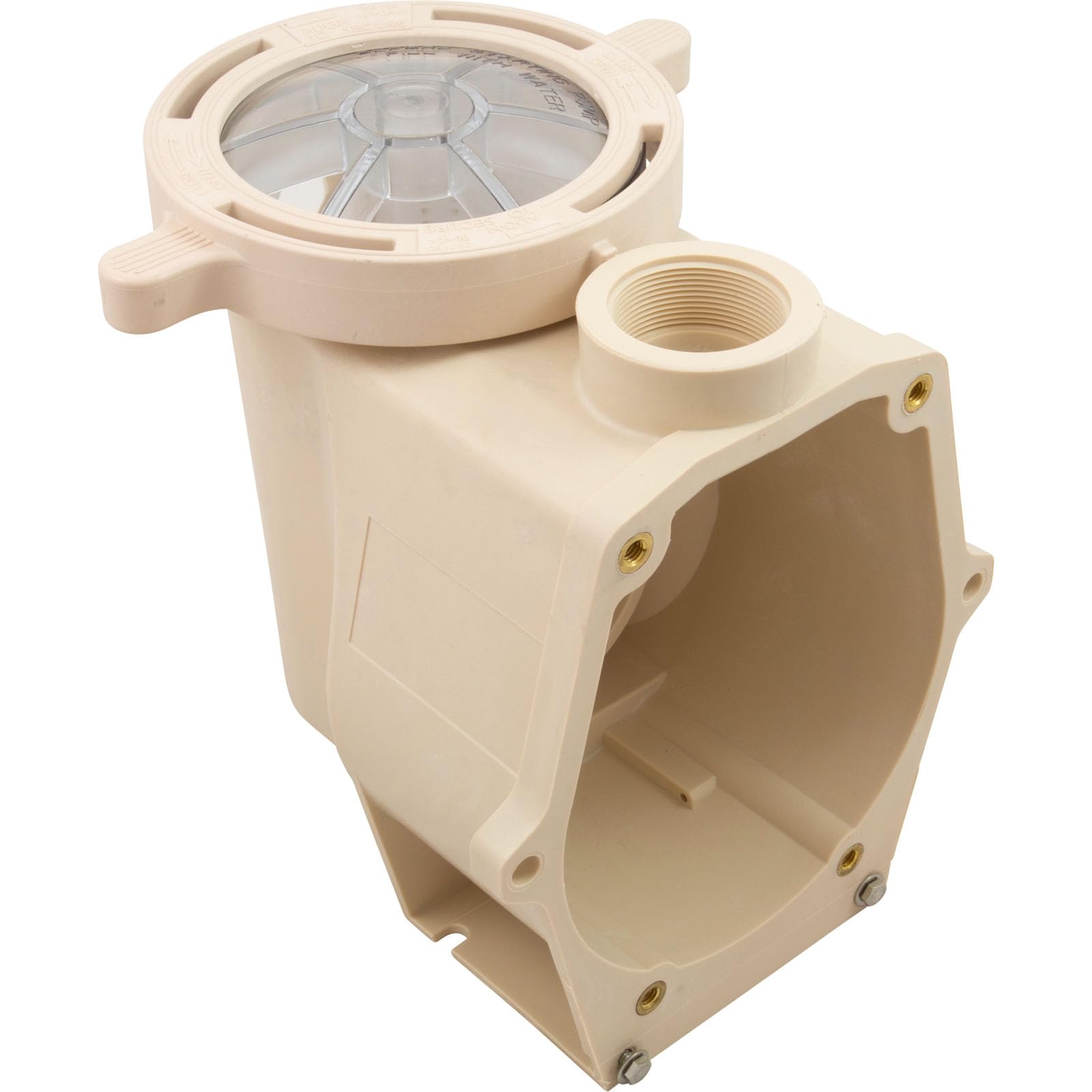 Pentair 357243 Almond Pot Assembly Replacement for Inground Pool and Spa Pumps - Durable Pool Pump Repair Part for Swimming Pool Maintenance & Water Circulation Systems