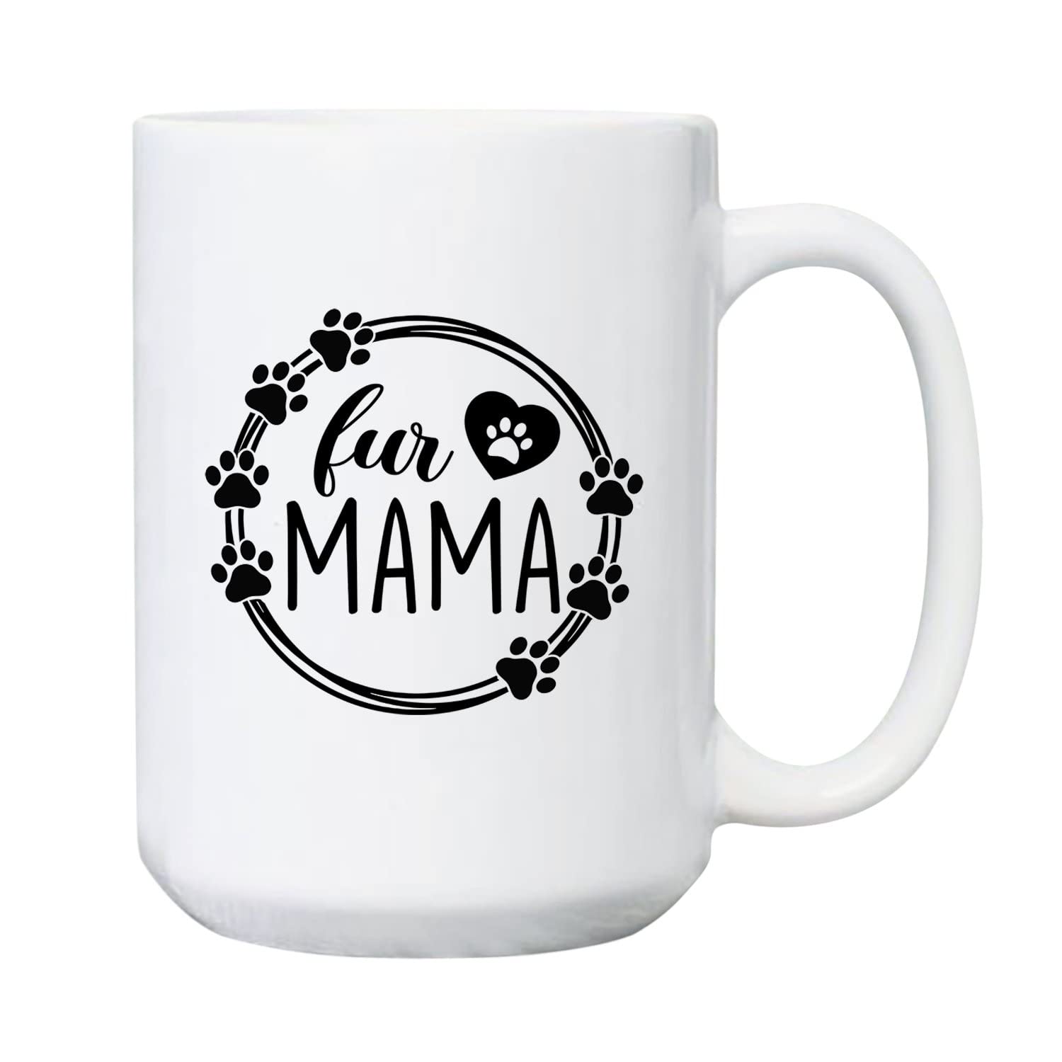 Funny Dog Mama Coffee Mug - Unique Ceramic Cup for Dog Lovers - 11oz & 15oz Sizes - Perfect Gift for Pet Parents & Coffee Lovers at Home/Office