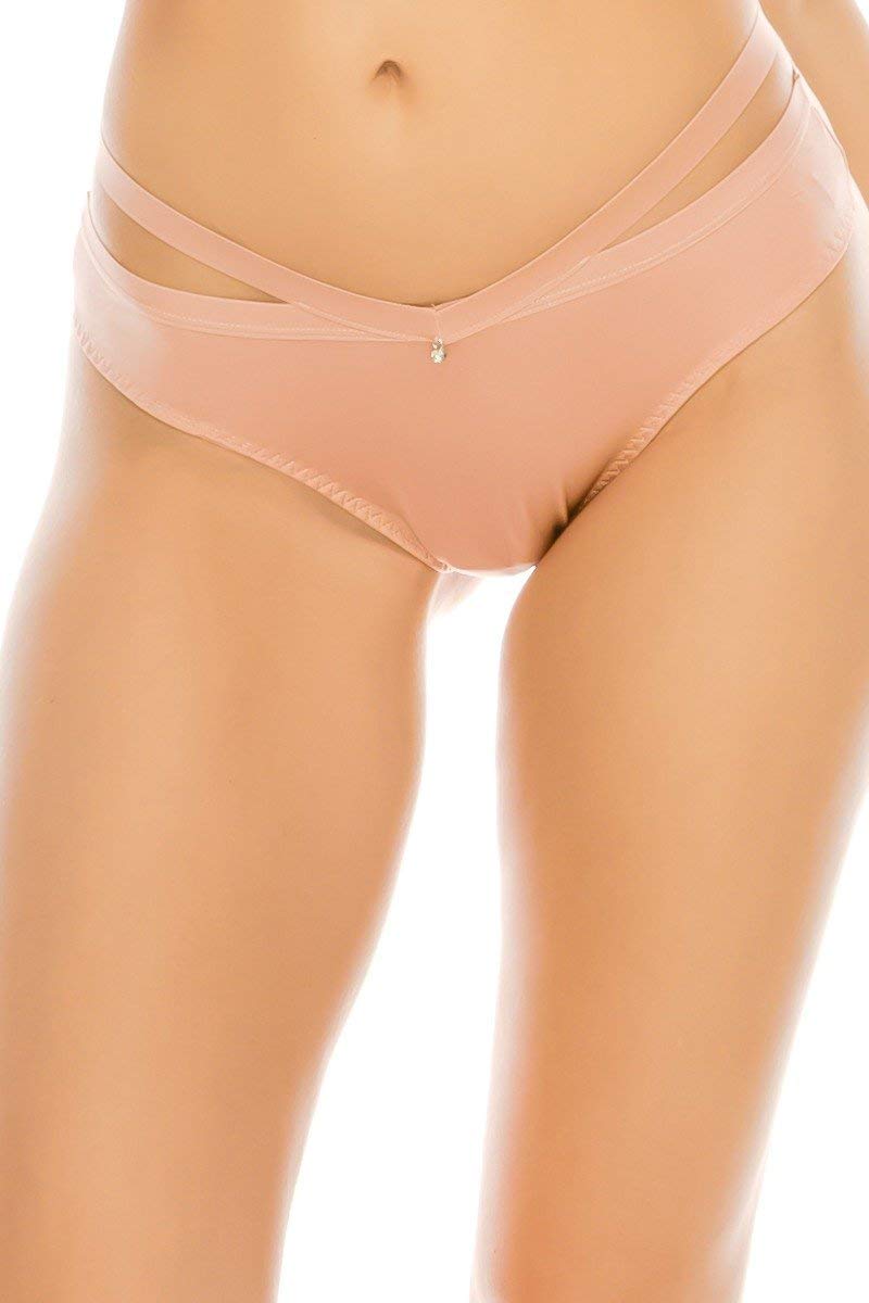Women's Microfiber Thong Underwear with Strappy Waistband - Comfortable Seamless Panties for Daily Wear & Intimate Occasions