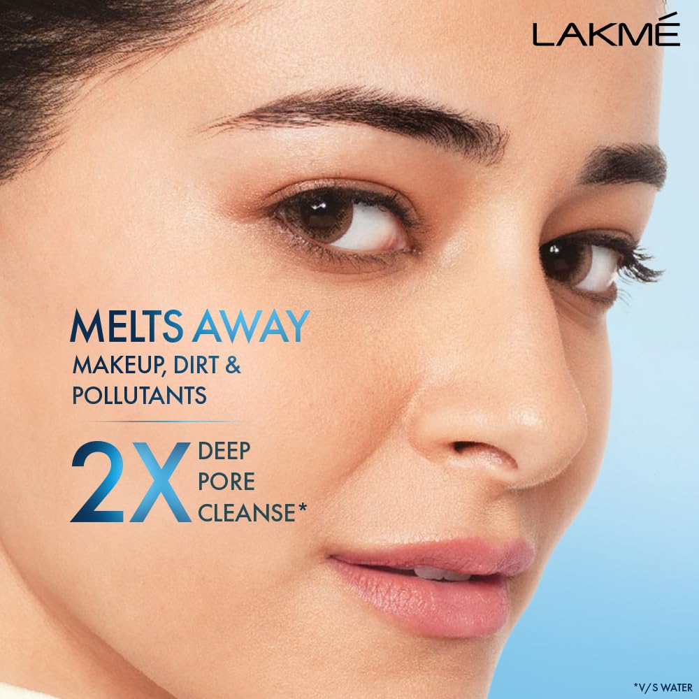 LAKMÉ Micellar Water: Hydrating & Soothing Facial Cleanser | Gentle Makeup Remover for Sensitive Skin | 200ml Micellar Cleansing Water | Perfect for Daily Skincare & Travel Essentials