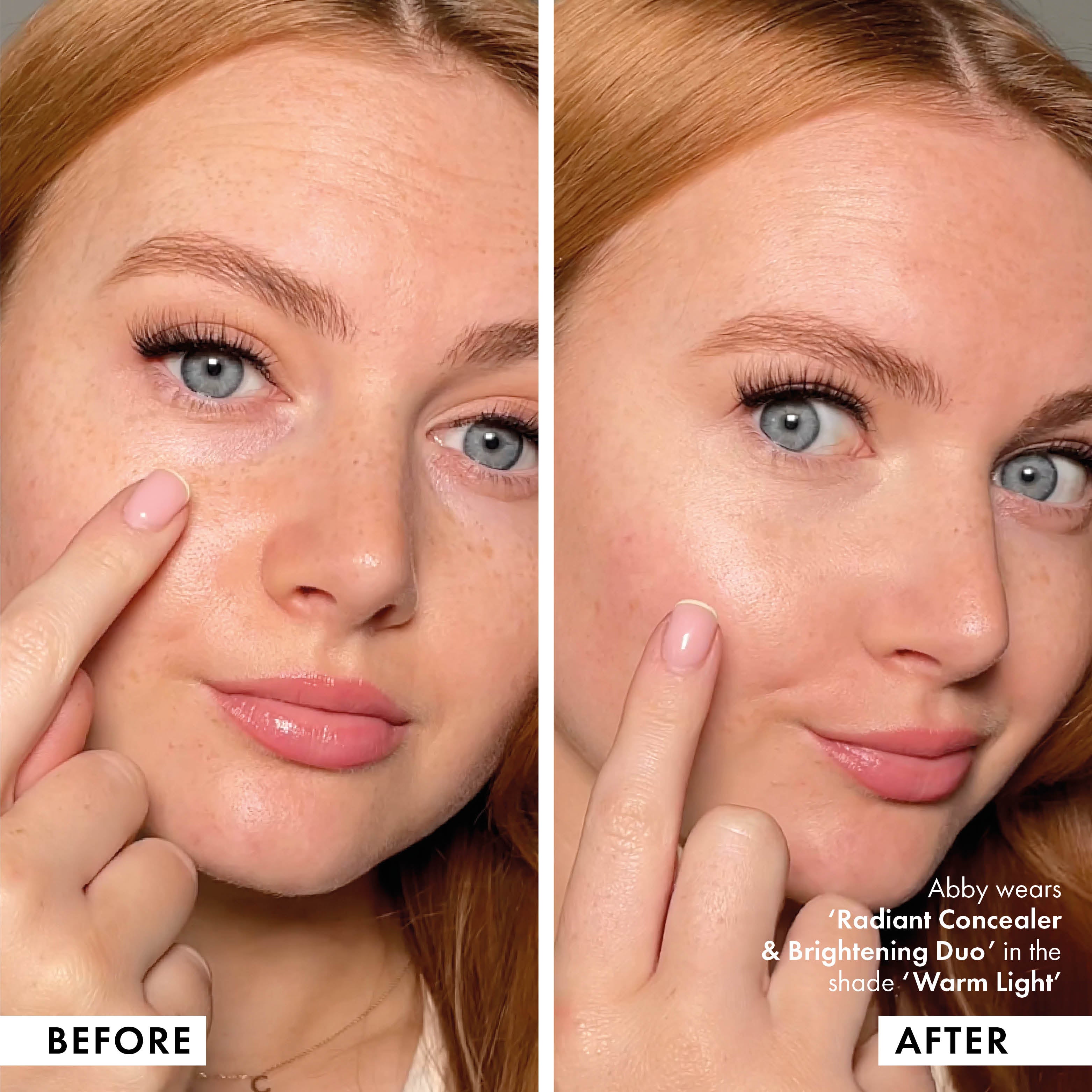 Radiant Concealer & Brightening Duo - Full Coverage Under Eye Corrector for Dark Circles - Perfect for Daily Makeup & Special Occasions
