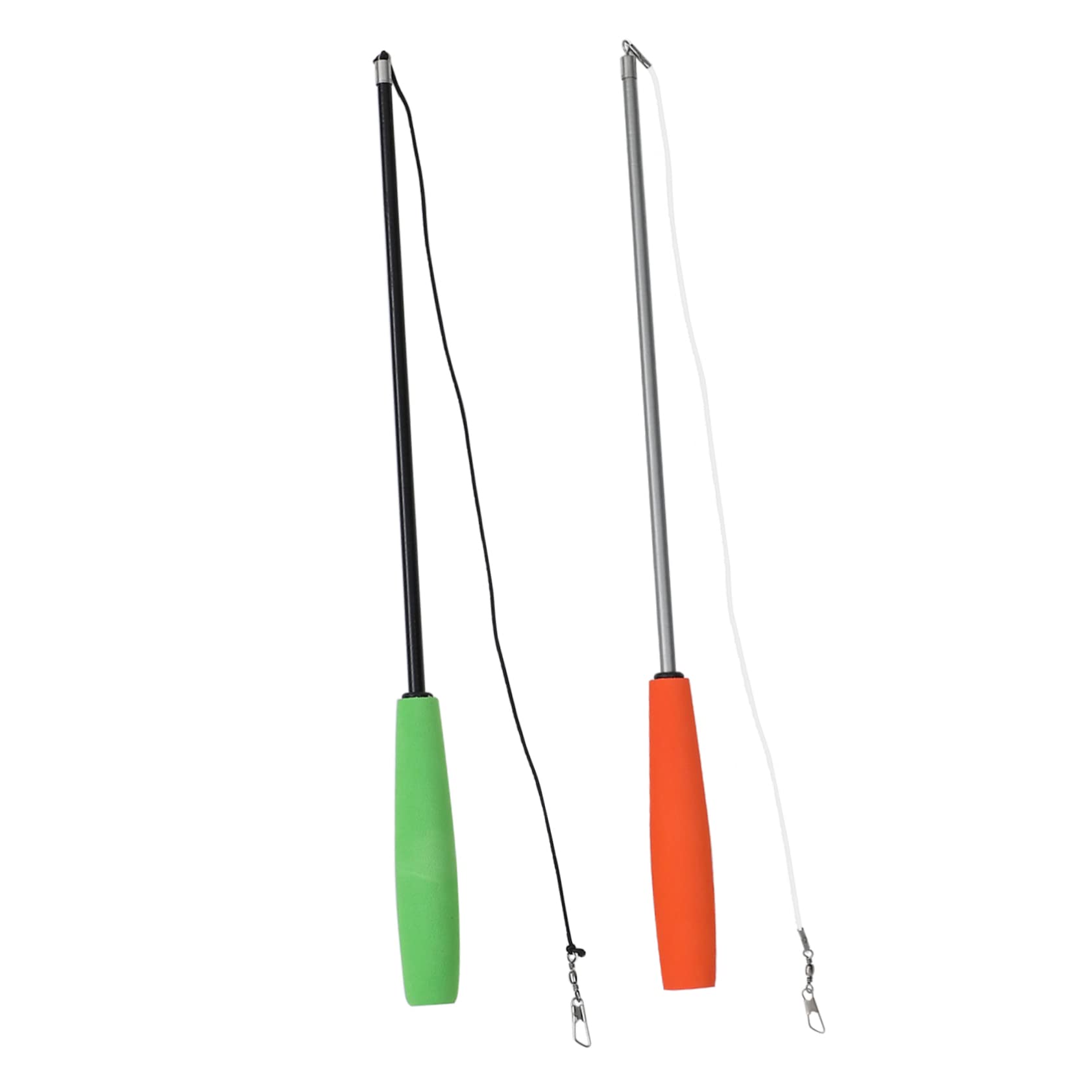 Balacoo Interactive Cat Wand Toy - 2pcs Telescopic Kitten Toys with Pickup Grabber Tool for DIY Play, Fun & Exercise - Perfect for Indoor Cats, Playtime & Bonding